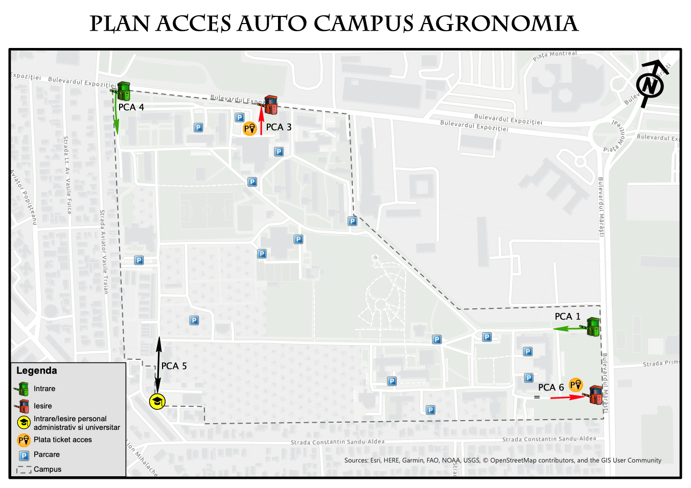 Acces Campus USAMV