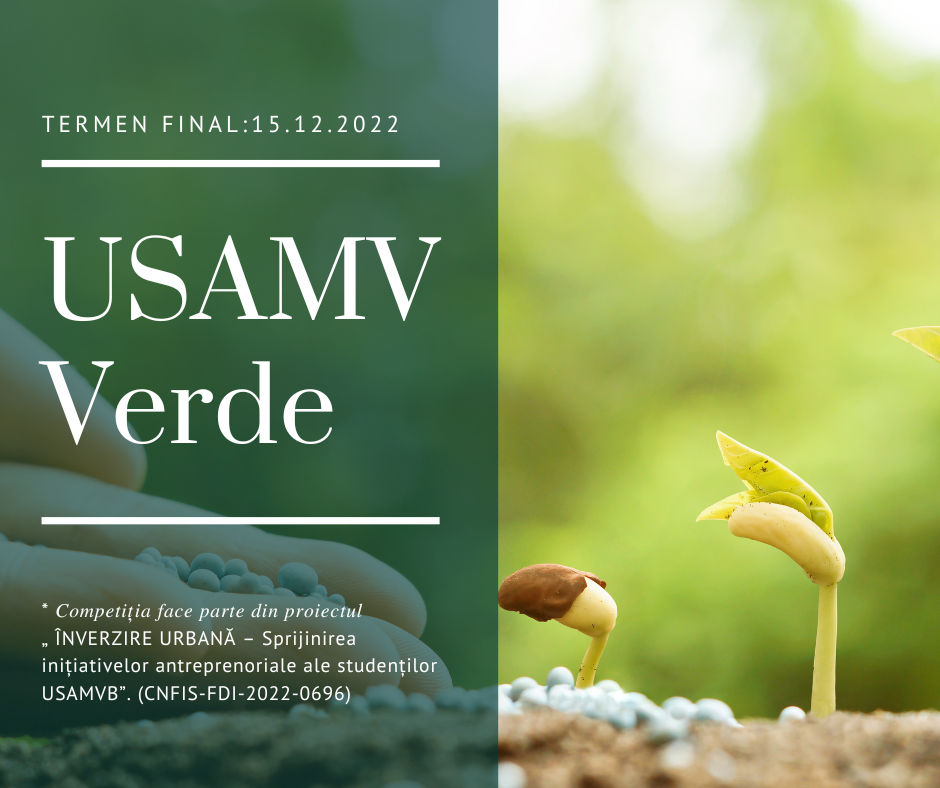 Start Competiția Antreprenorială Studențească USAMV Verde 2022