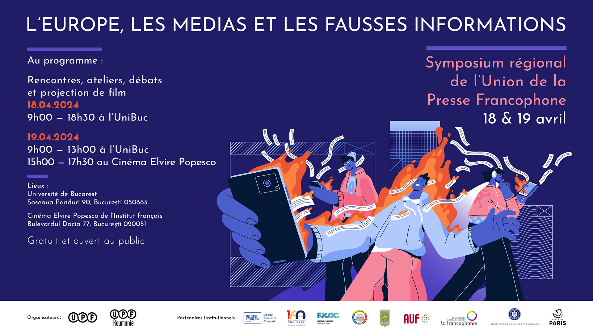 Le Symposium régional de la presse francophone «L’Europe, les médias et les fausses informations»