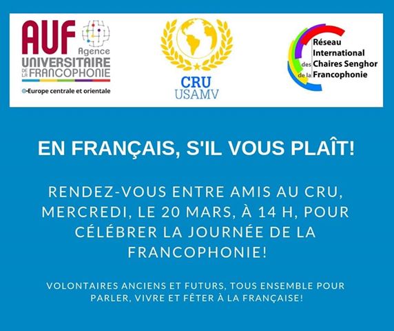 ZIUA FRANCOFONIEI la CRU USAMV, 20 martie