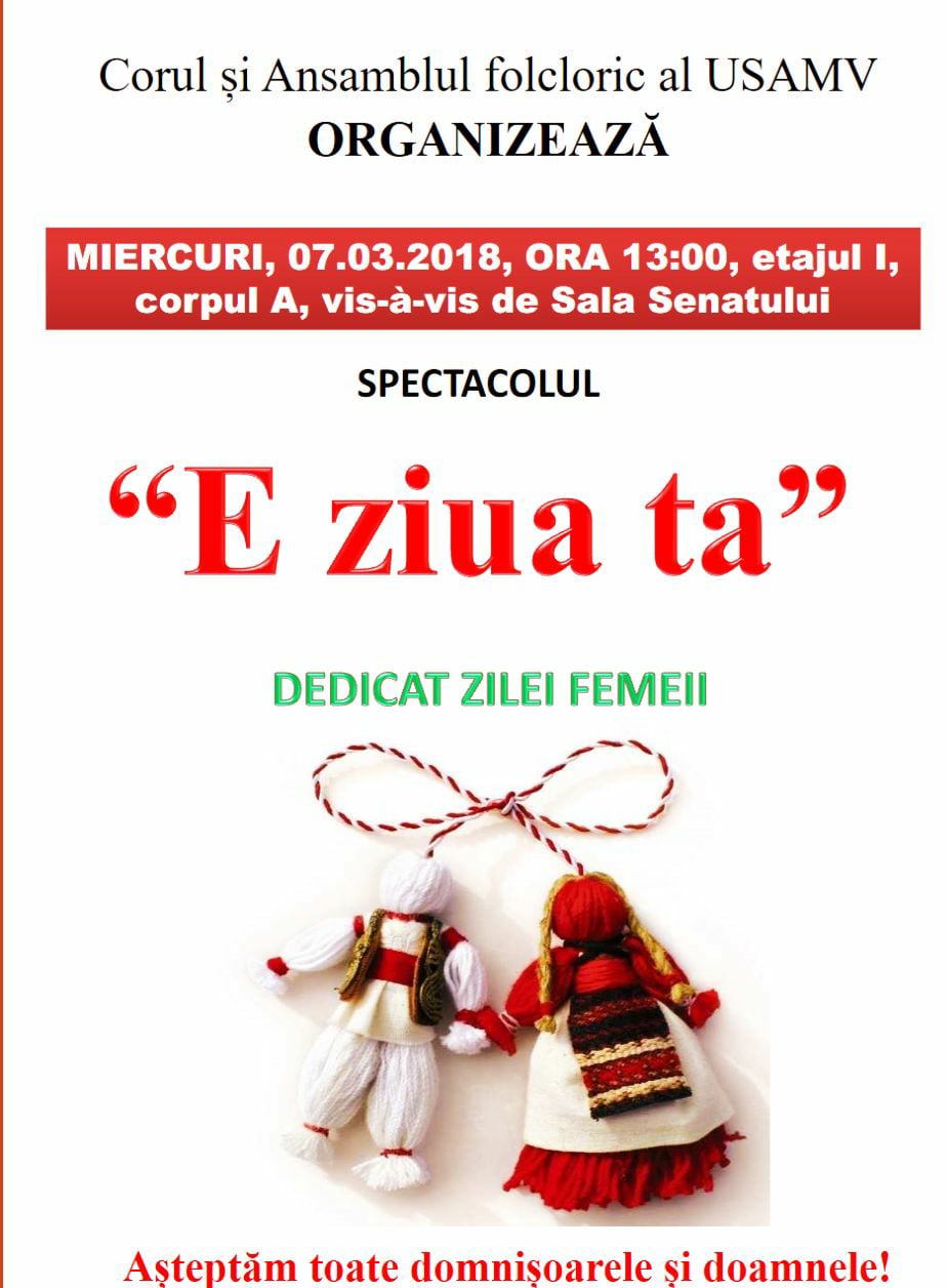 Eveniment de ziua femeii