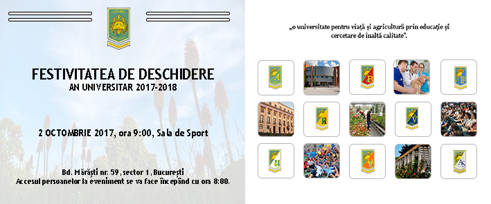 Festivitate de deschidere 2017-2018