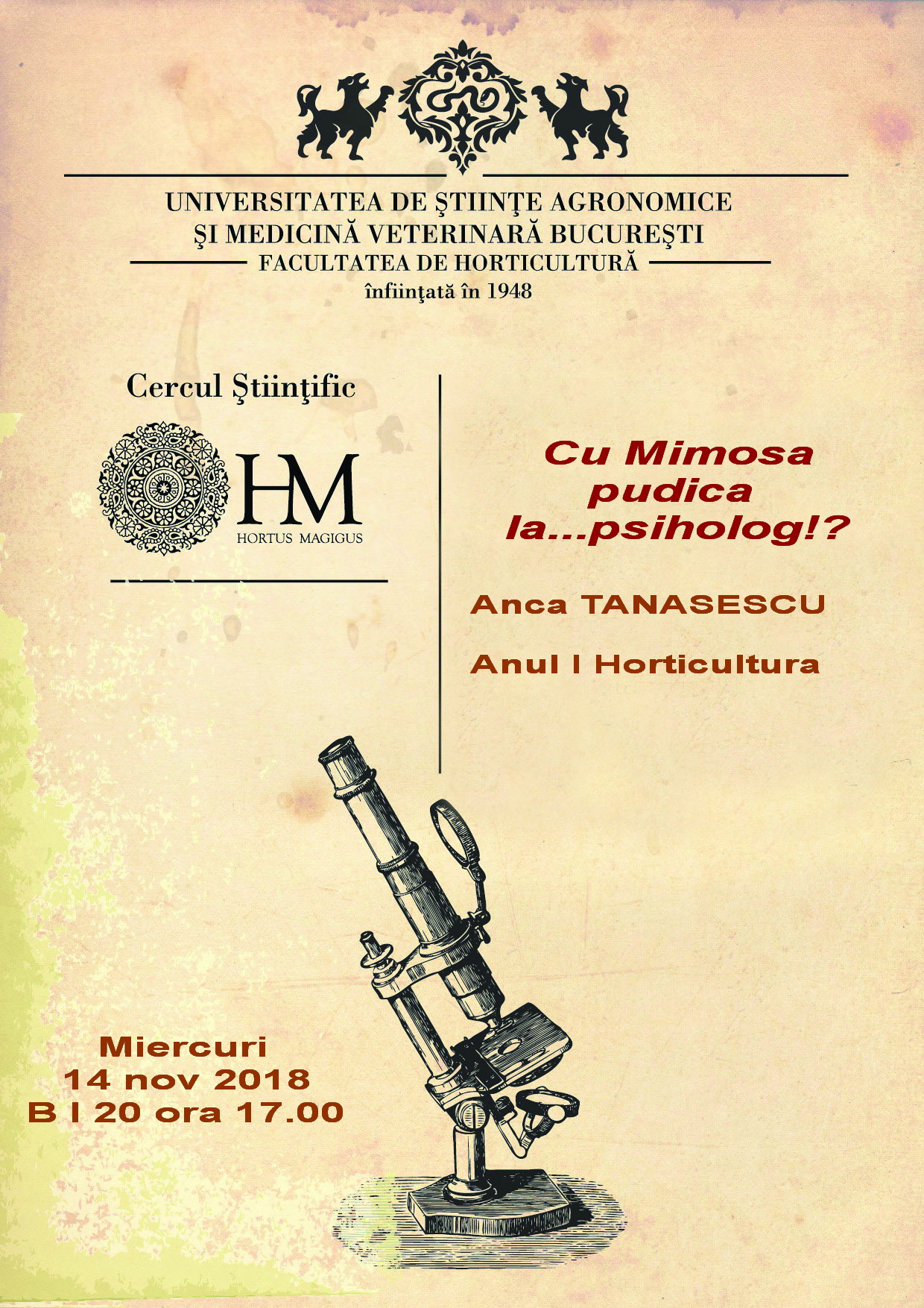 Cu mimosa pudica la...psiholog?