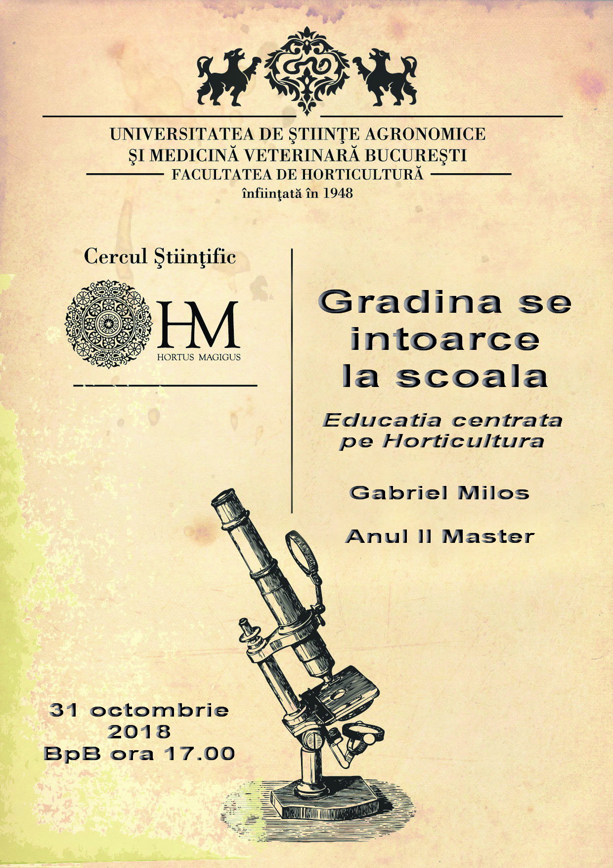 Grădina se întoarce la școală