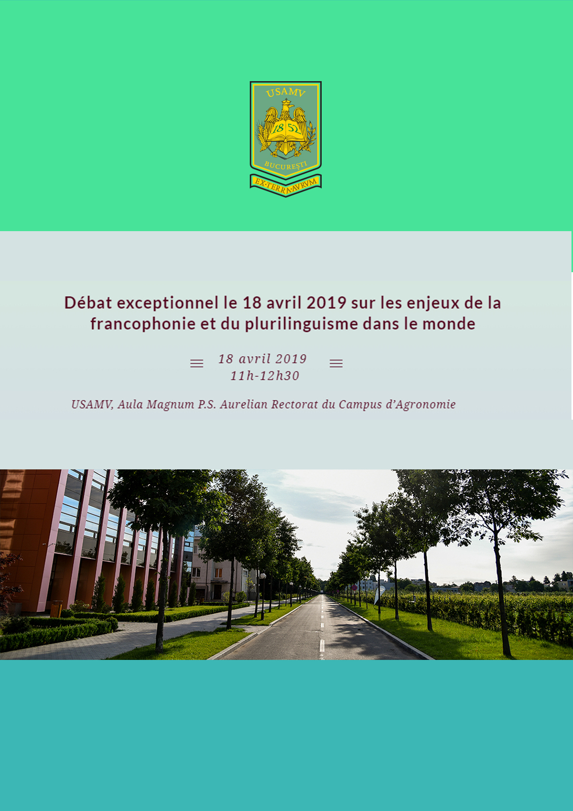 Débat exceptionnel le 18 avril 2019 sur les enjeux de la francophonie et du plurilinguisme dans le monde